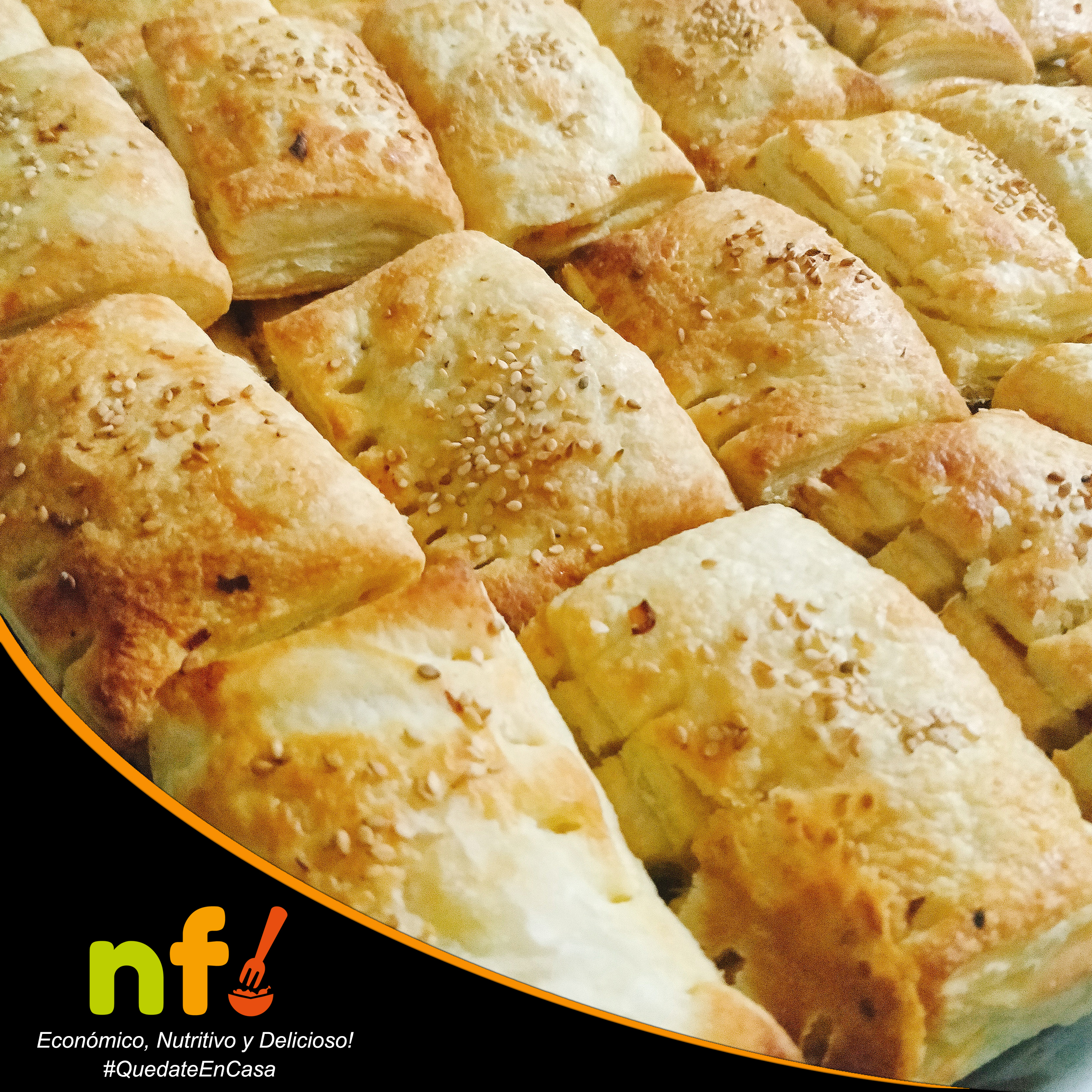 Empanaditas con pasta de pollo